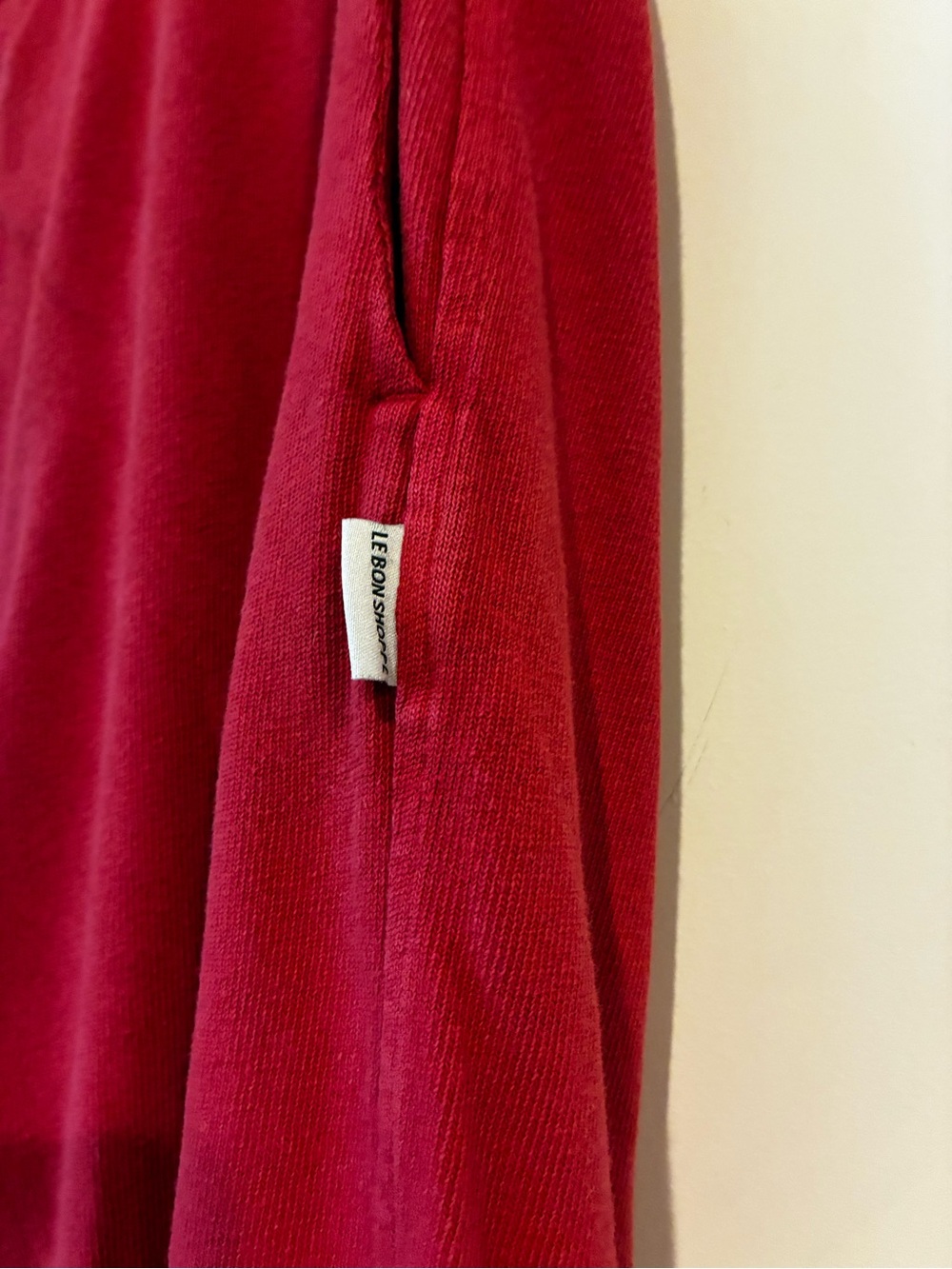 Le Bon Shoppe - French Terry Balloon Pants | Red Tulip size small - pockets - Picture 3 of 9